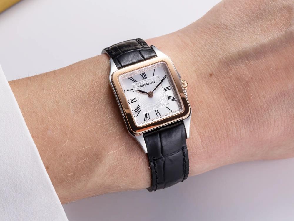 Herbelin Luna Quartz Watch, Stainless Steel 316L, White, 24 mm, 17457TR01