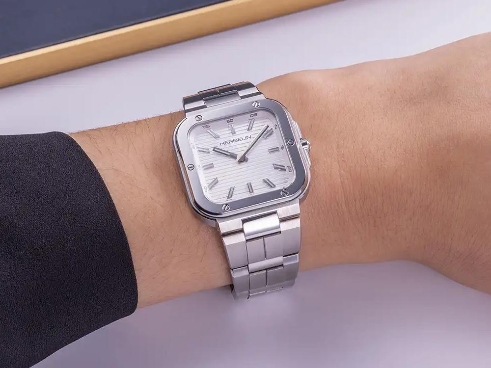 Herbelin Cap Camarat Quartz Watch, Stainless Steel 316L, White, 30 mm, 17546B12