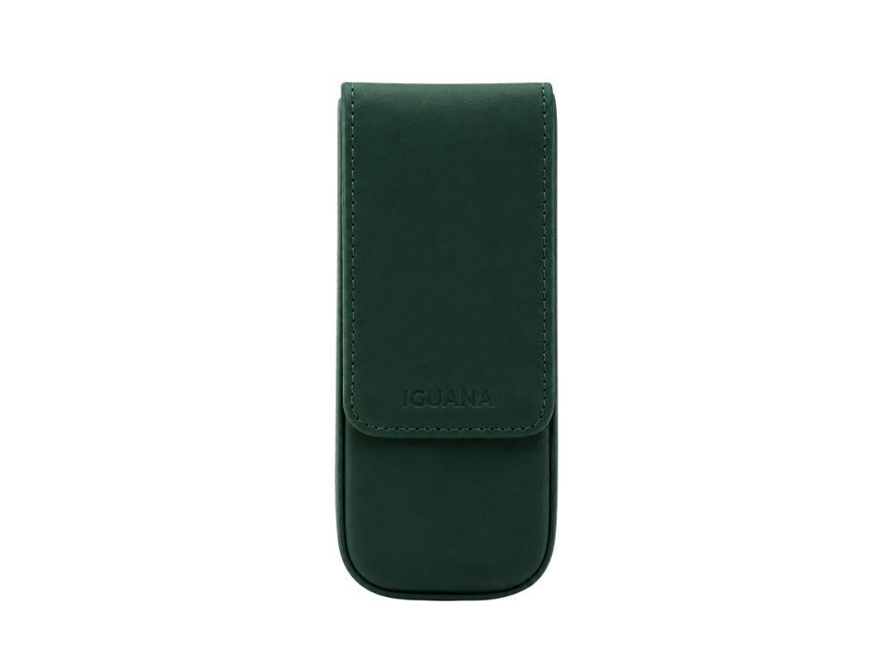 Iguana Pen Case Green for 3 writing items, PEN-CASE-GREEN-3