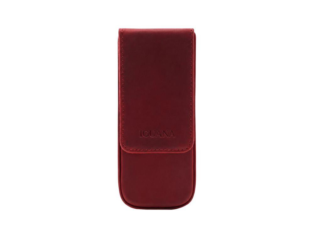 Iguana Pen Case Red for 3 writing items, PEN-CASE-RED-3