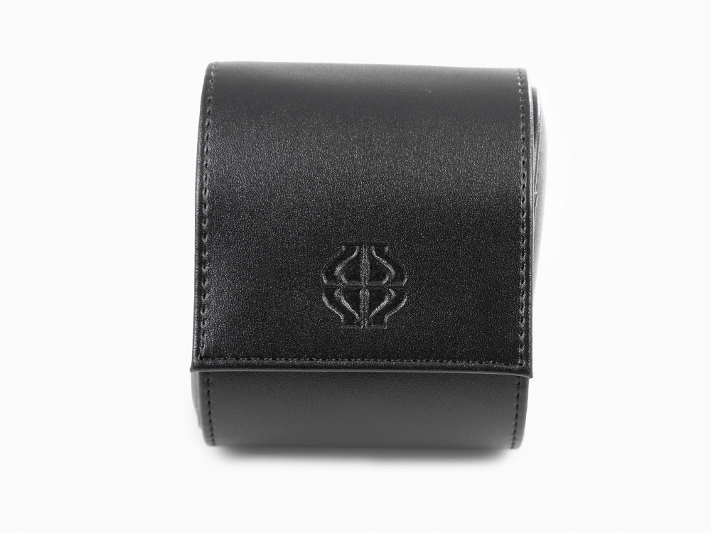 Iguana Watch Case, Vegan Leather, Black, 1 Watch, WATCH-ROLL