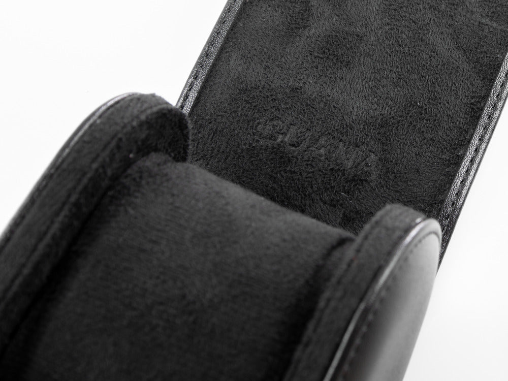 Iguana Watch Case, Vegan Leather, Black, 1 Watch, WATCH-ROLL