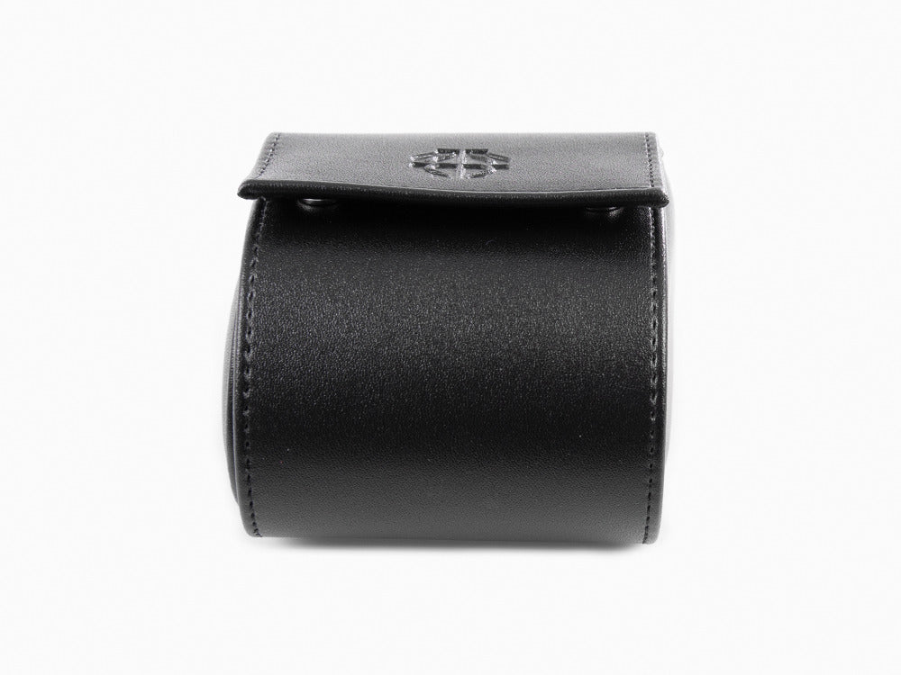 Iguana Watch Case, Vegan Leather, Black, 1 Watch, WATCH-ROLL