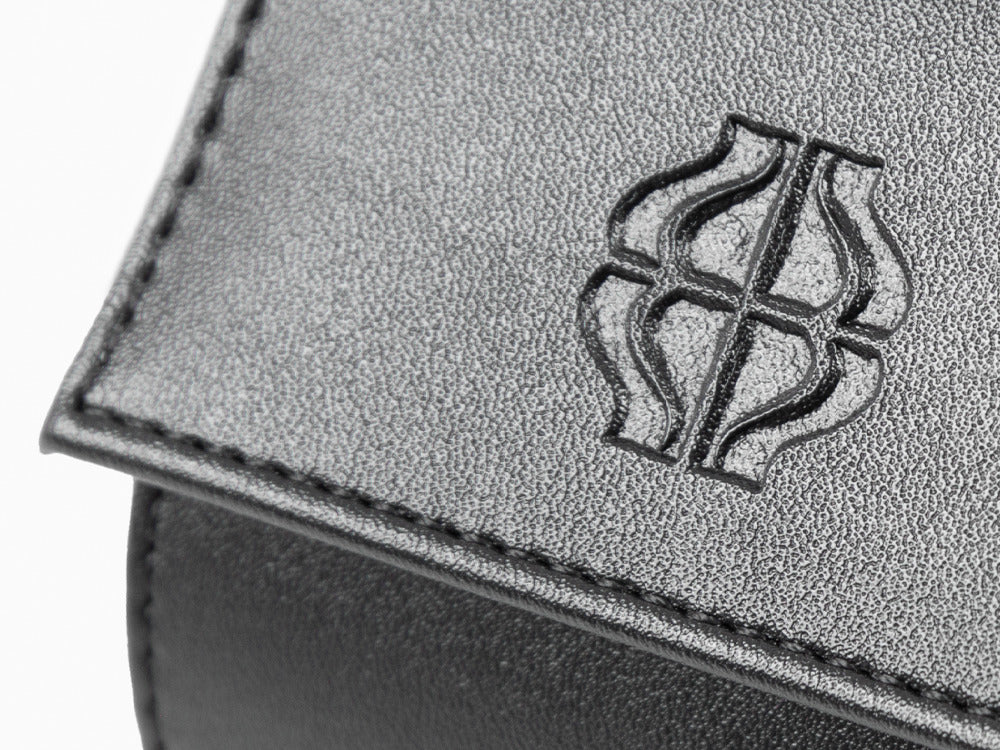 Iguana Watch Case, Vegan Leather, Black, 1 Watch, WATCH-ROLL