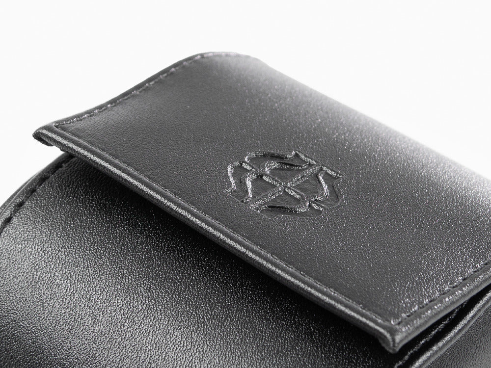 Iguana Watch Case, Vegan Leather, Black, 1 Watch, WATCH-ROLL