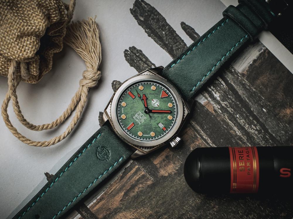 Indie Watch Zillertal Automatic Watch, Green, 40 mm, 163G