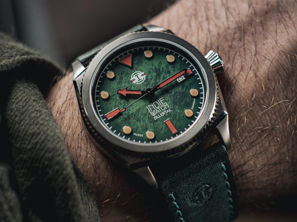 Indie Watch Zillertal Automatic Watch, Green, 40 mm, 163G