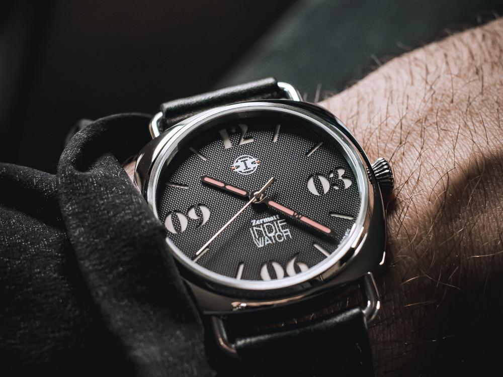 Indie Watch Zermatt Automatic Watch, Black, 44 mm, 31B