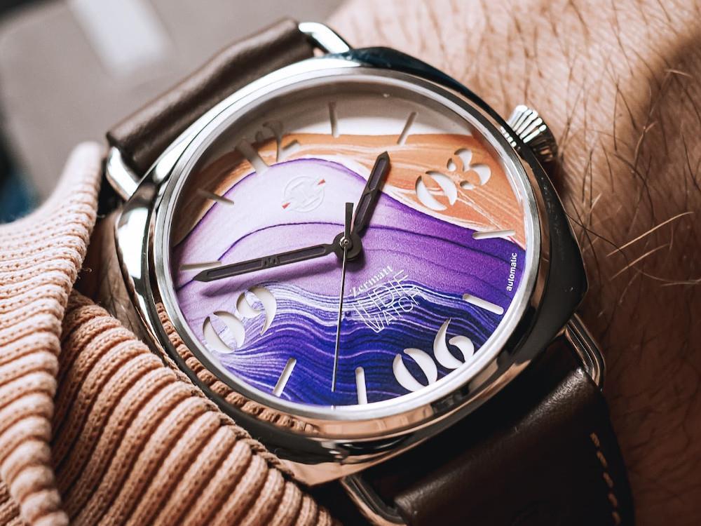 Indie Watch Zermatt Automatic Watch, Pink, 44 mm, 31P