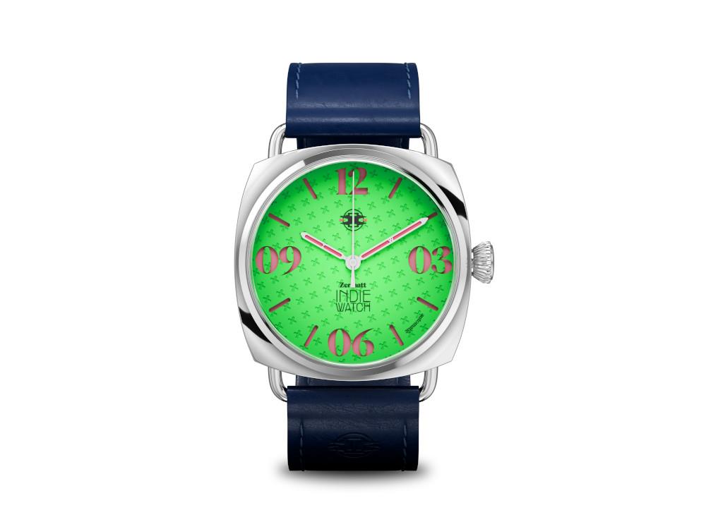 Indie Watch Zermatt Automatic Watch, Green, 44 mm, 31T