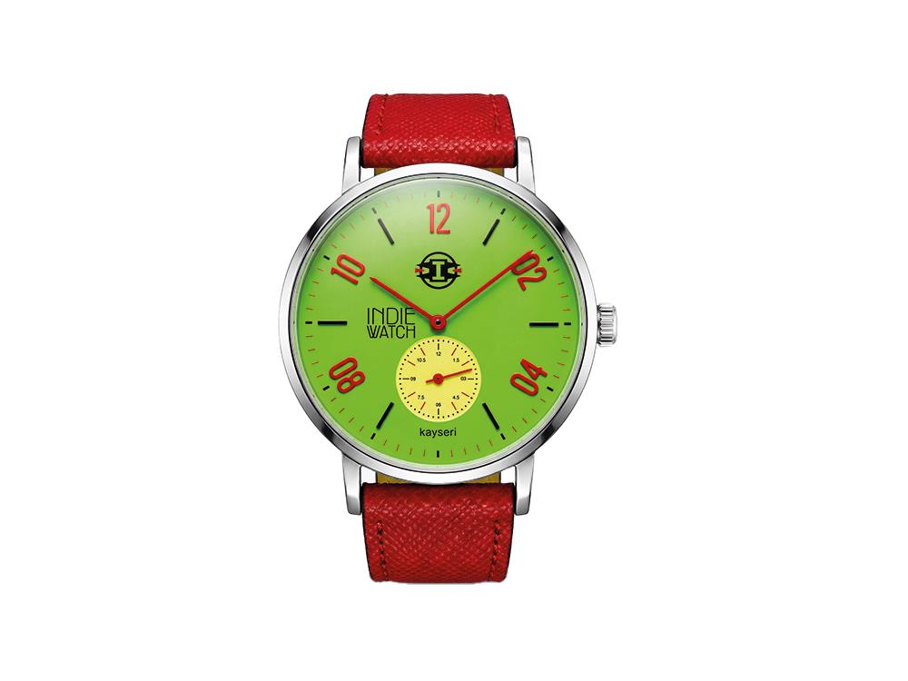 Indie Watch Kayseri Quartz Watch, Stainless Steel 316L, Green, 38 mm, 76F