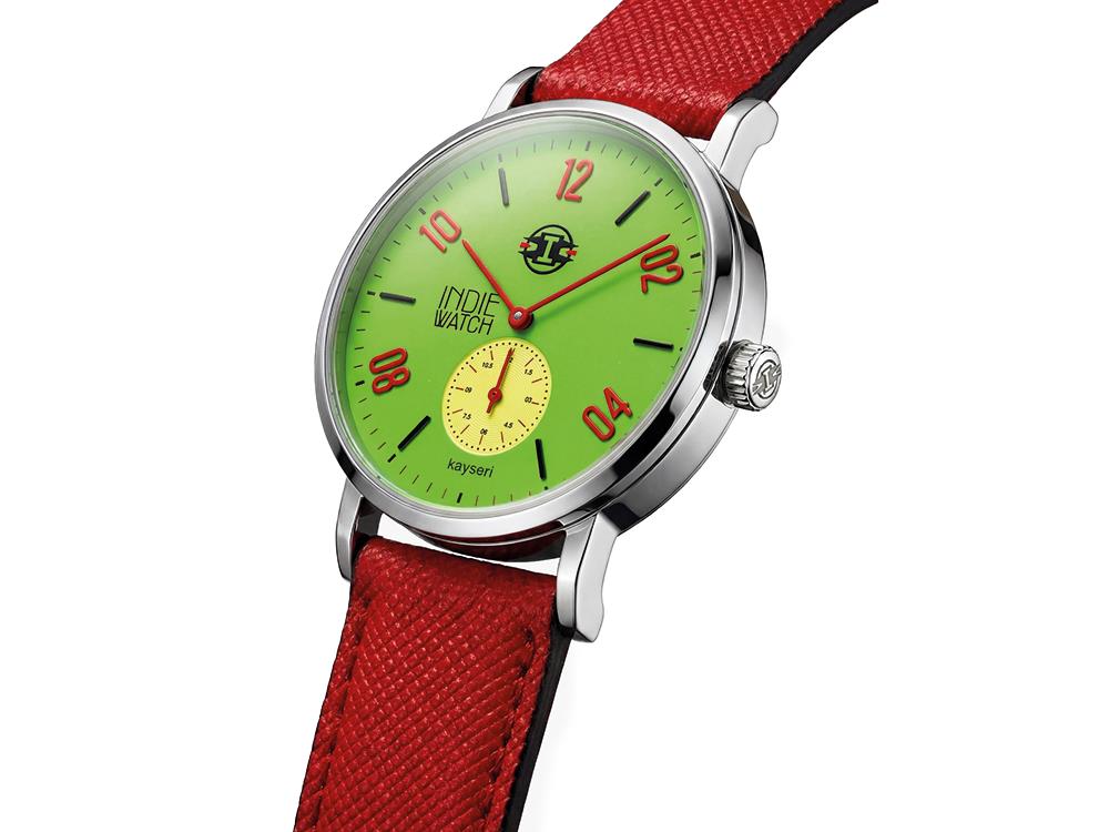 Indie Watch Kayseri Quartz Watch, Stainless Steel 316L, Green, 38 mm, 76F