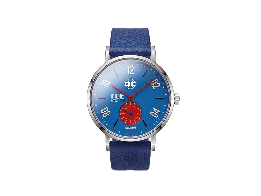 Indie Watch Kayseri Quartz Watch, Stainless Steel 316L, Blue, 38 mm, 76X