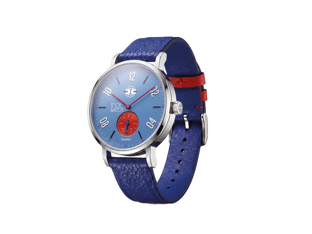 Indie Watch Kayseri Quartz Watch, Stainless Steel 316L, Blue, 38 mm, 76X