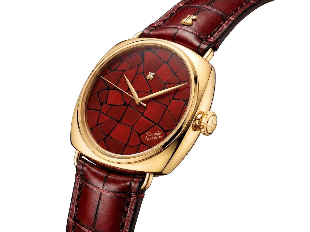 Indie Watch Trencadís Carmesí Automatic Watch, 44 mm, TRDISCAR01