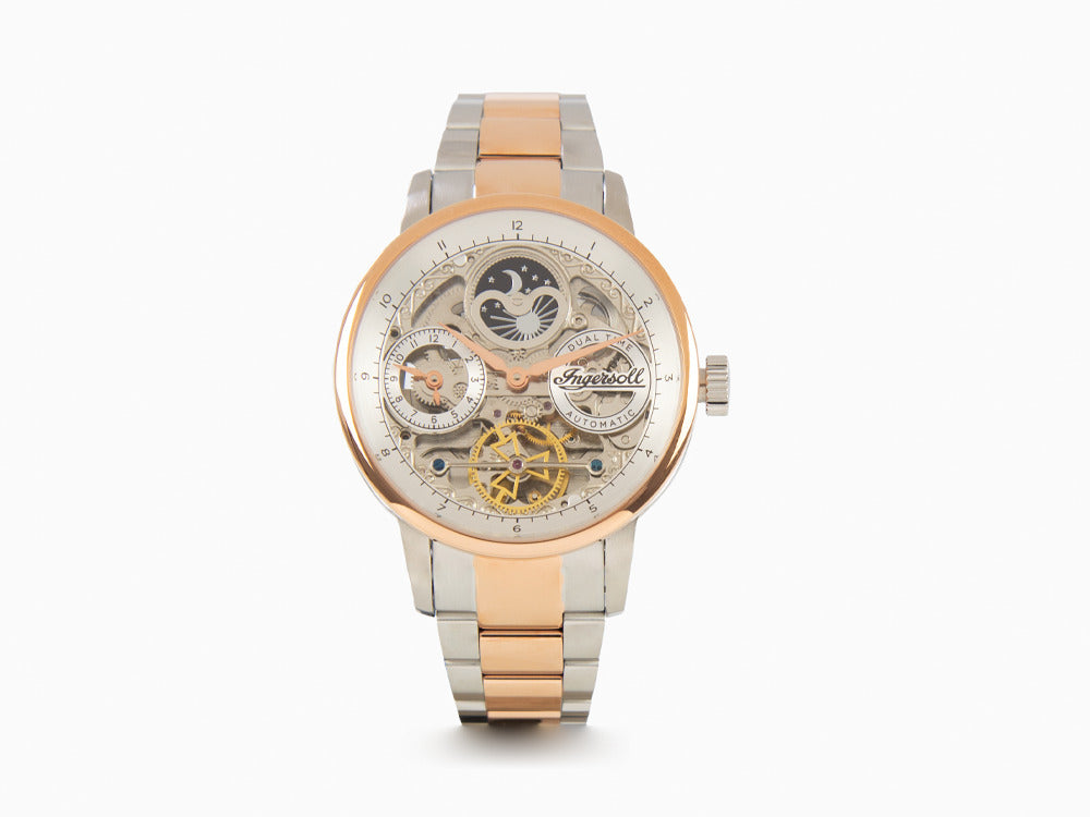 Ingersoll 1892-Jazz Automatic Watch, 42 mm, PVD Rose Gold, Grey, 5 atm, I07706