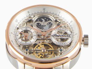 Ingersoll 1892-Jazz Automatic Watch, 42 mm, PVD Rose Gold, Grey, 5 atm, I07706