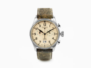 Iron Annie Cockpit Quartz Watch, Beige, 42 mm, Chronograph, Day, 5186-5