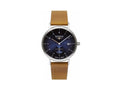Bauhaus Quartz Watch, Blue, 41 mm, Day, 2130-3