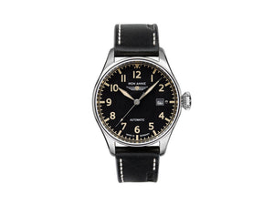 Iron Annie Cockpit Automatic Watch, Black, 42 mm, Leather strap, Day, 5162-2