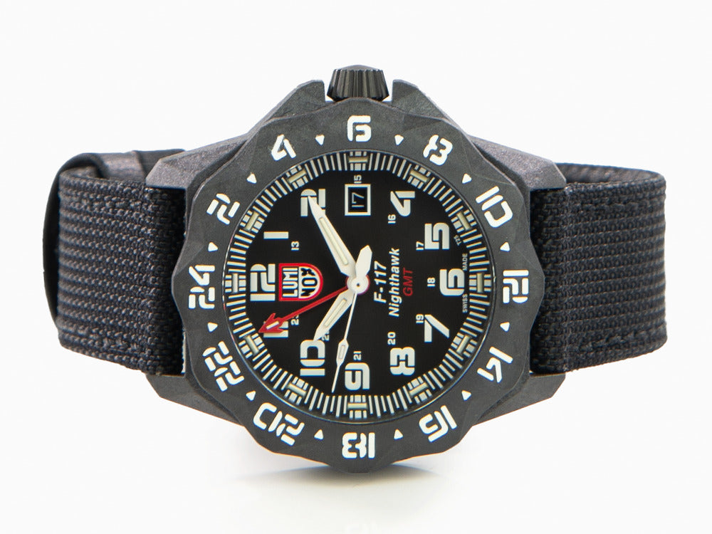 Luminox Air F-117 Nighthawk Quartz Watch, CARBONOX, Black, 44mm, 20atm, XA.6441