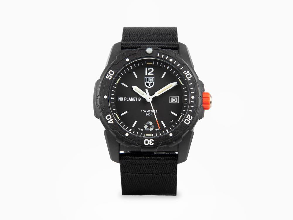 Luminox Bear Grylls No Planet B Quartz Watch, Black, 42 mm, XB.3722.ECO