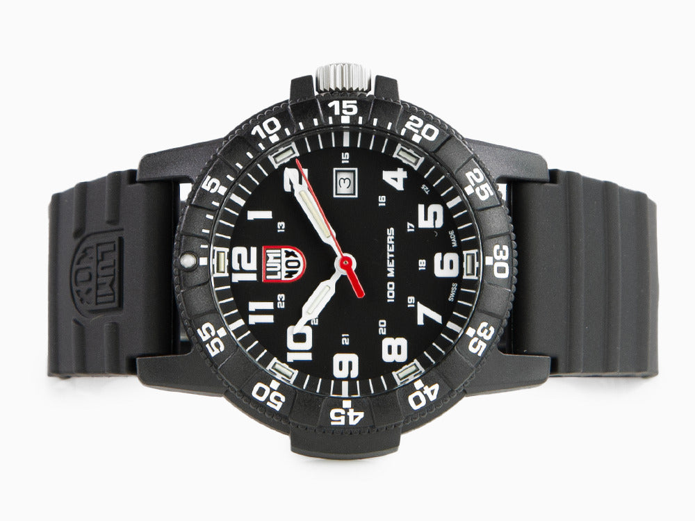 Luminox Leatherback Sea Turtle Giant Quartz Watch, Black, Carbon, 44mm, 10 atm