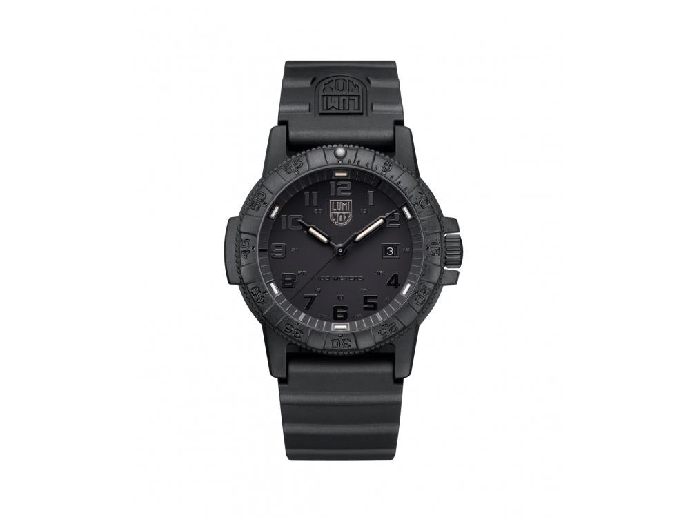 Luminox Leatherback  Sea Turtle Giant 0320 Quartz Watch, Black, Carbon, 44mm