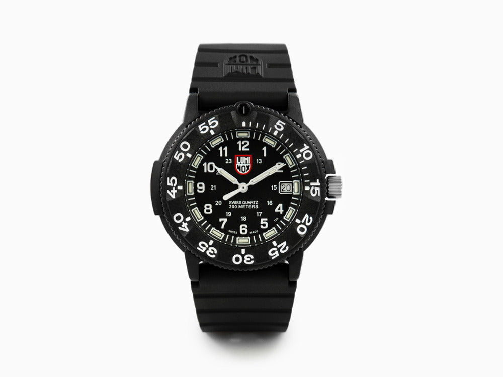 Luminox Sea Navy Seal Quartz Watch, Carbon, Black/White, XS.3001