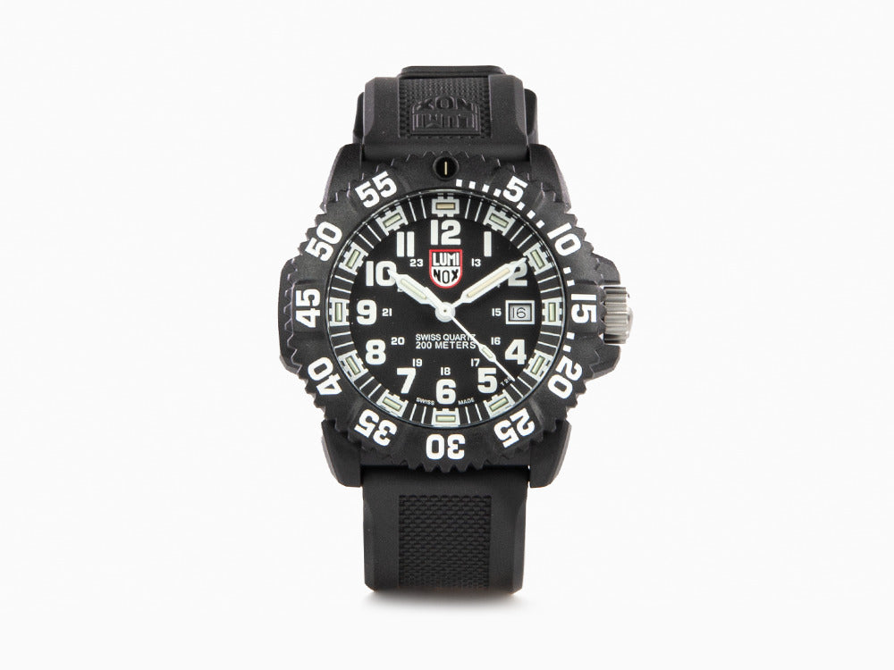 Luminox Navy Seal Colormark Quartz Watch, Carbon, Black,