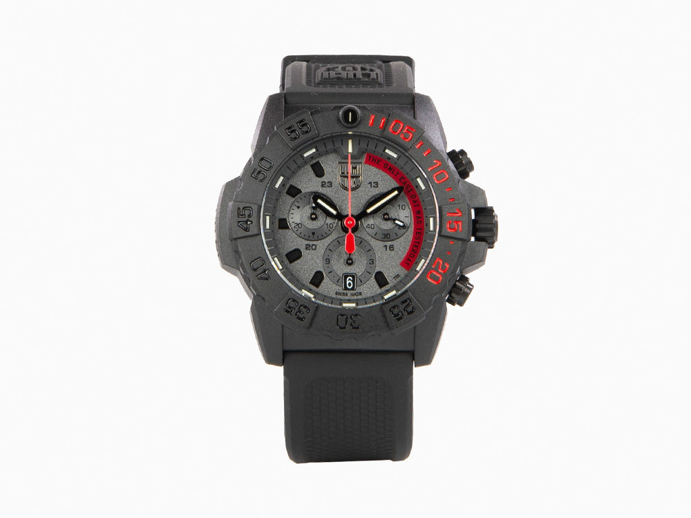 Luminox Sea Navy Seal Chronograph 3580 Series Quartz Watch, Black, XS.3581.EY