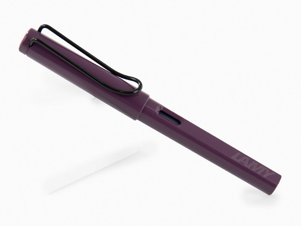 Lamy Safari Violet Blackberry Fountain Pen, Black Resin, 1238385