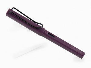 Lamy Safari Violet Blackberry Fountain Pen, Black Resin, 1238385
