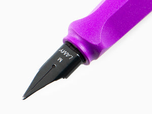 Lamy Safari Violet Blackberry Fountain Pen, Black Resin, 1238385