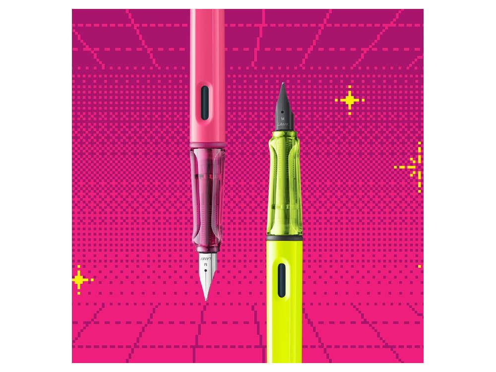 Lamy Safari Neon Pink Fountain Pen, Special Edition, 1241892