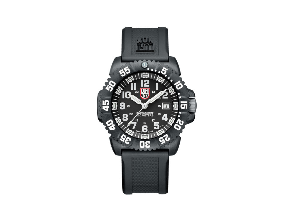 Luminox Navy Seal Colormark Quartz Watch, Carbon, Black,