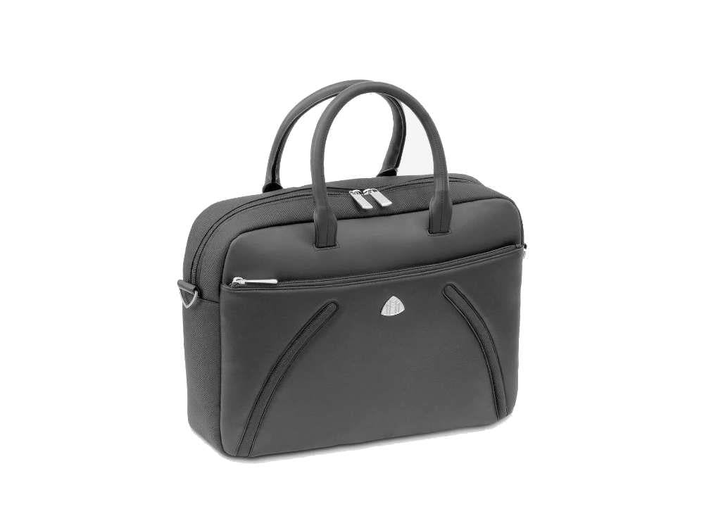 Maybach The Scope I Document case, Leather, Black, Zip, MMA-BAGBUSC-BLA