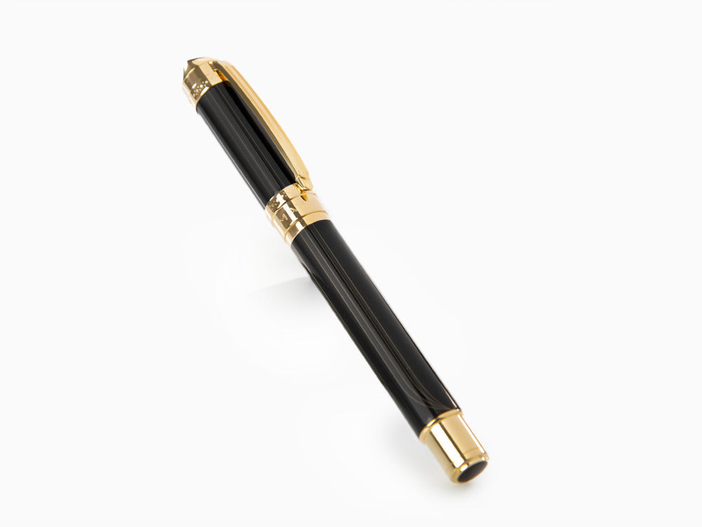 Maybach The Peak I Lustrous Midnight Fountain Pen, Gold plated, Black