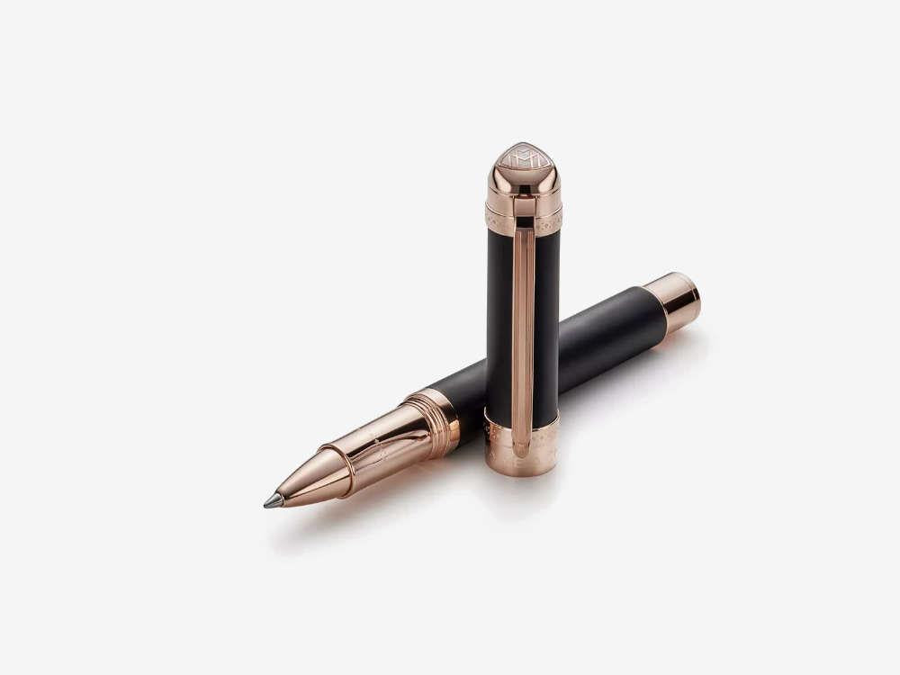 Maybach The Peak I Rollerball pen, Volcanic Black, Rose Gold