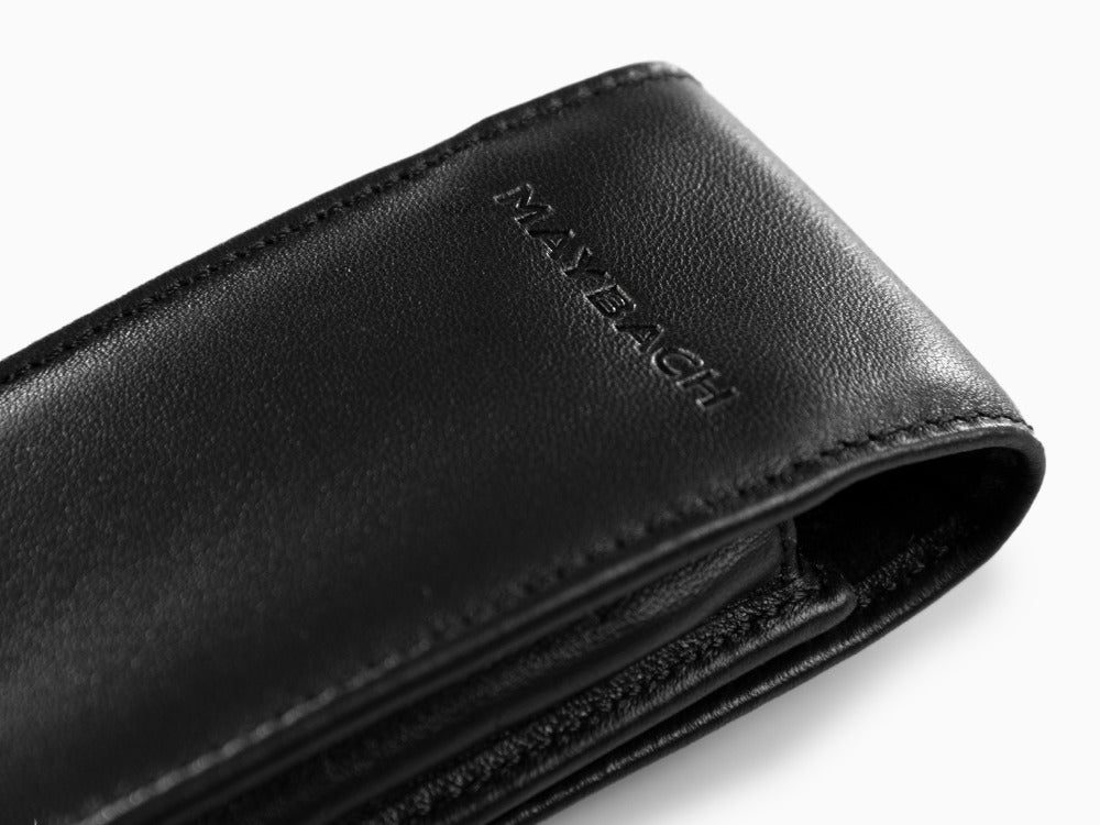 Maybach Accesorios Pen Case, Black, 2 Writing Instruments, MMA-PK1POU2-BLACK