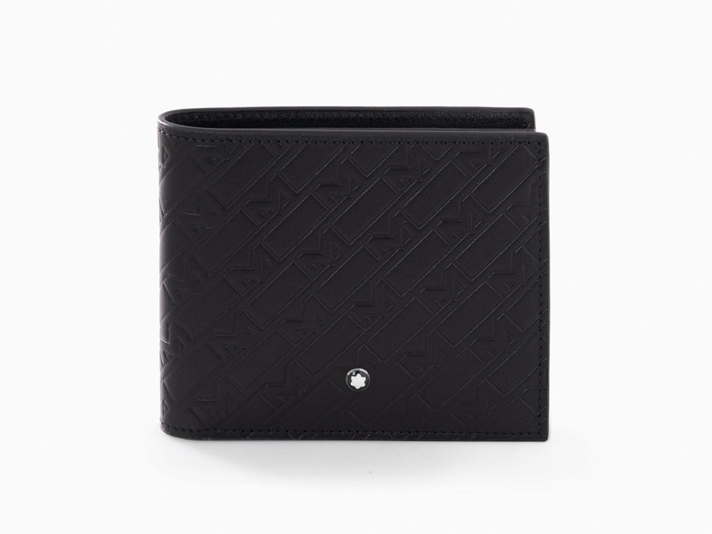 Montblanc M Gram 4810 Wallet, Black, Leather, Cotton, 8 Cards, 128638