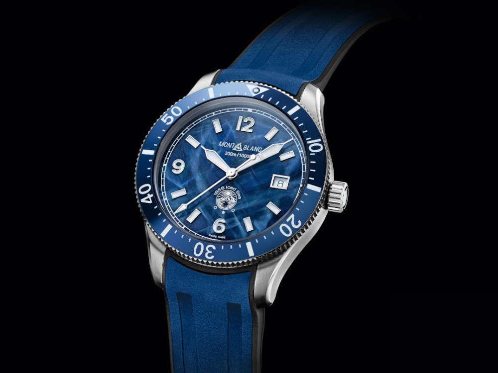 Montblanc Watches Blue Montblanc 1858 Iced Sea Automatic 41mm Blue At