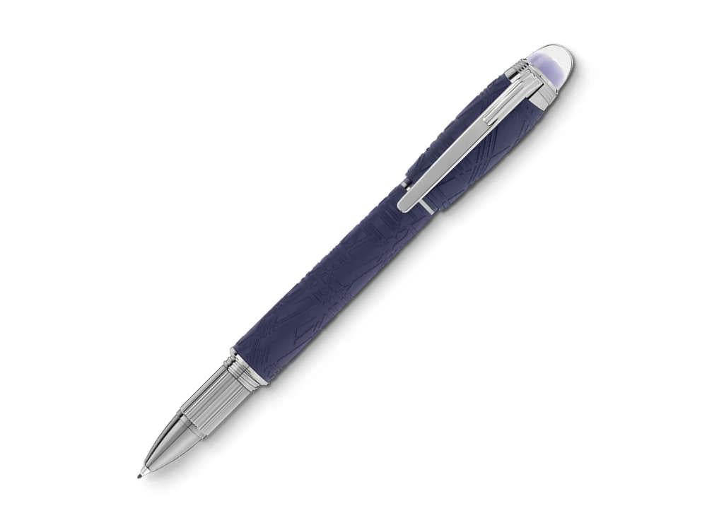 Montblanc StarWalker SpaceBlue Resin Fineliner, Blue, Ruthenium trim, 130212