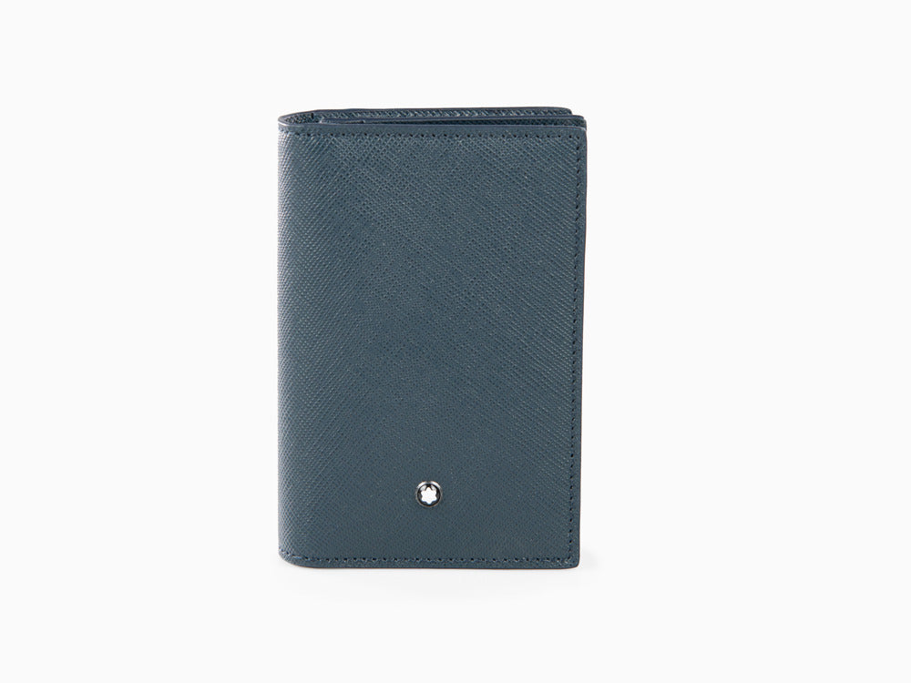 Montblanc Sartorial Card holder, Leather, Blue, 131580