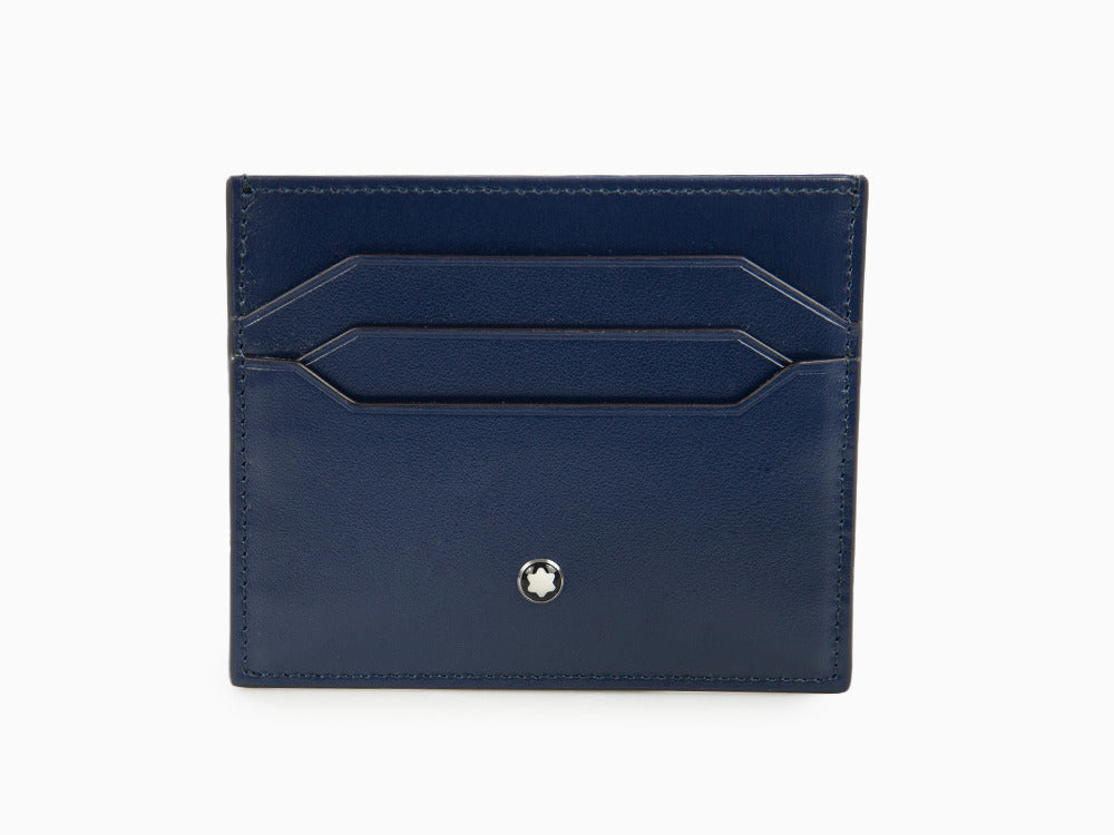 Montblanc Meisterstück Credit card holder, Leather, Blue, 6 Cards, 131694