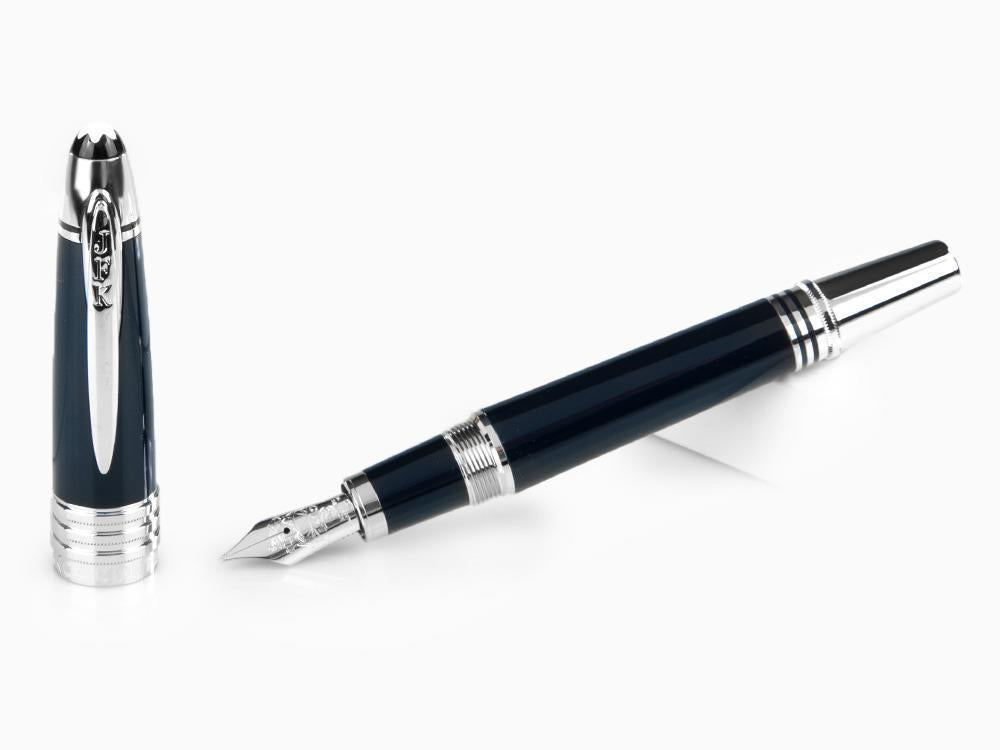 Montblanc John F. Kennedy Fountain Pen, Resine, Platinum, 132088