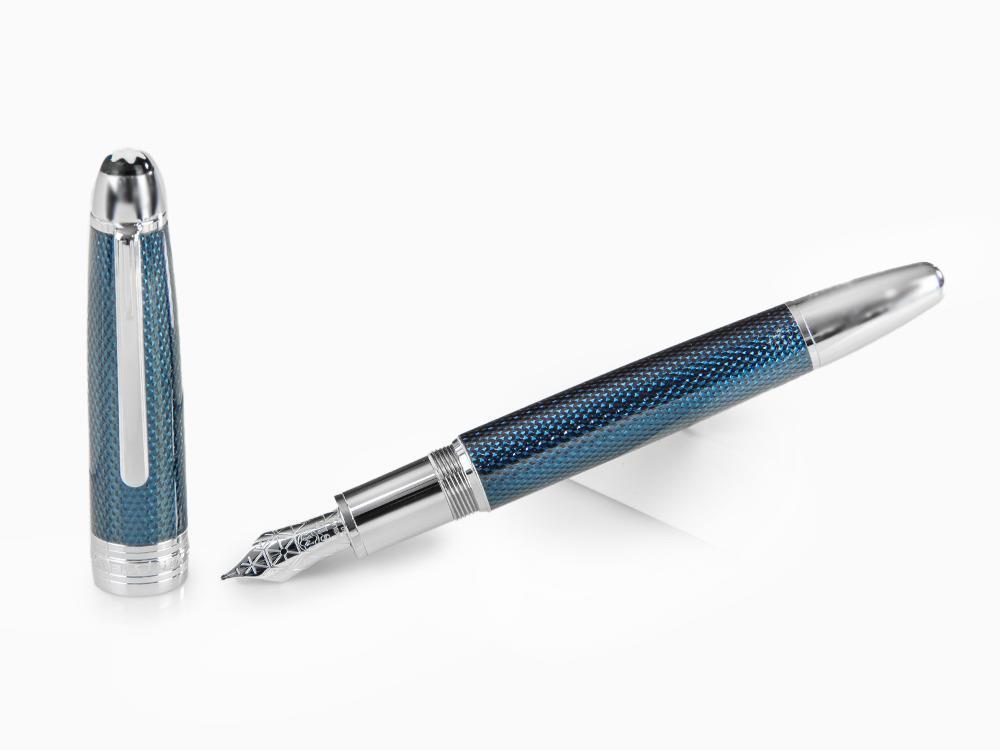 Montblanc Meisterstück Solitaire Blue Hour LeGrand Fountain Pen, 132096