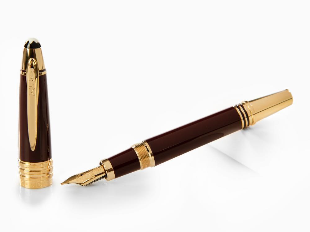 Montblanc John F. Kennedy Fountain Pen, Burgundy, Special Ed., 132124