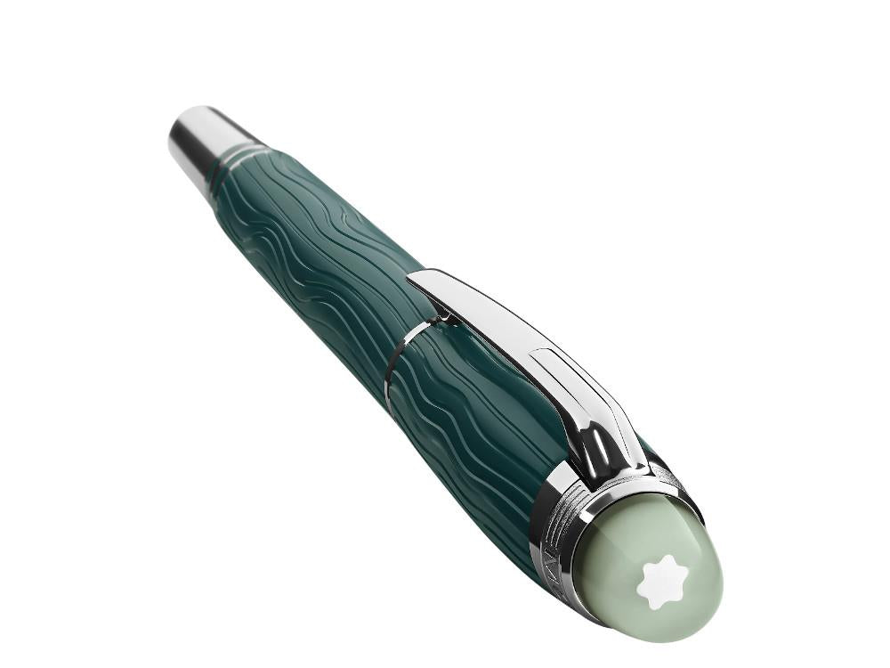 Montblanc StarWalker PolarGreen Fineliner, Green, Platinum trim, 132903