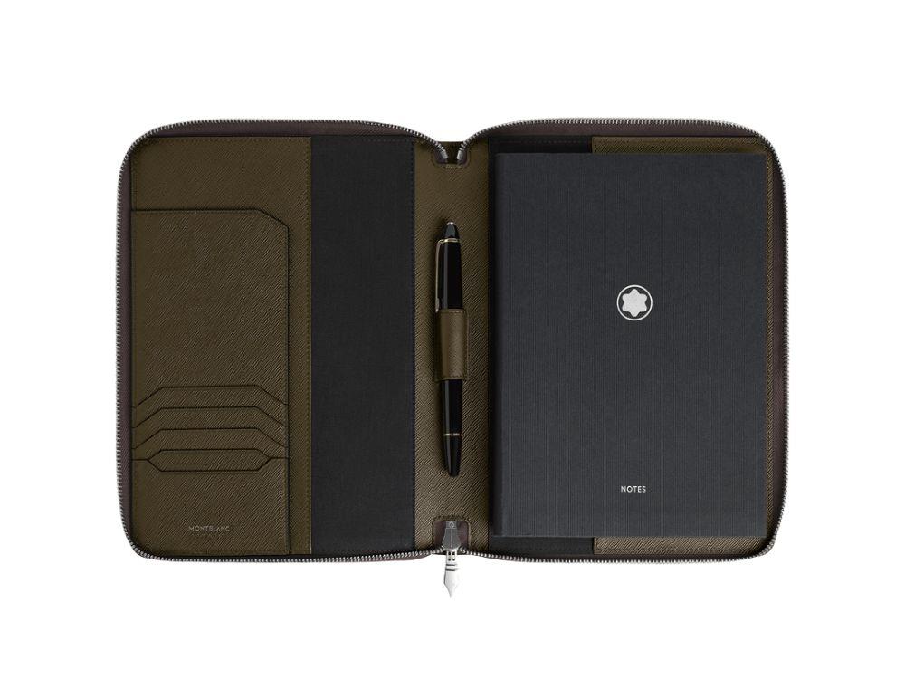 Small Notebook Holder Montblanc, Leather, Green, 137537